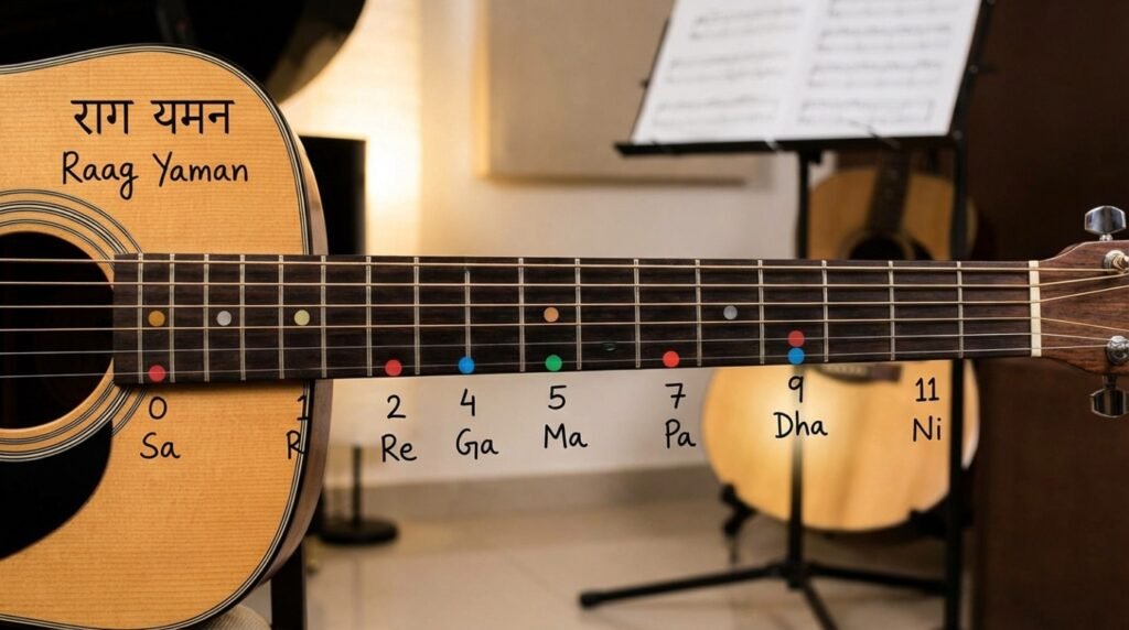 Raag Yaman on Guitar