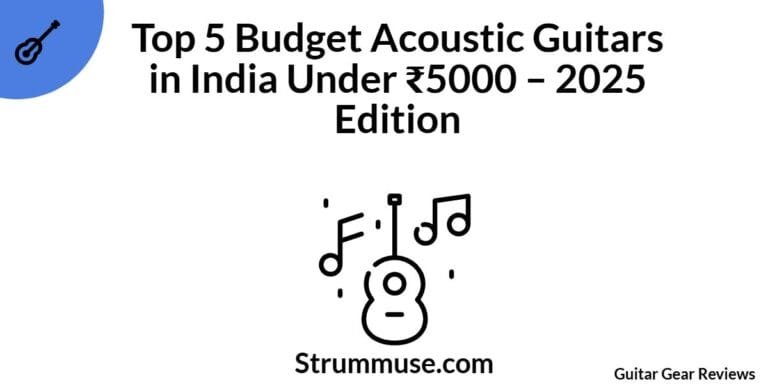 Top 5 Budget Acoustic Guitars Under ₹5000 in India