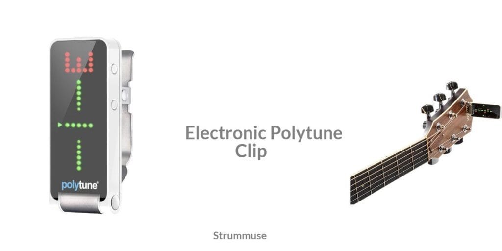 TC Electronic Polytune Clip guitar tuner