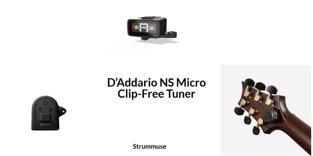 D’Addario NS Micro Clip-Free guitar Tuner