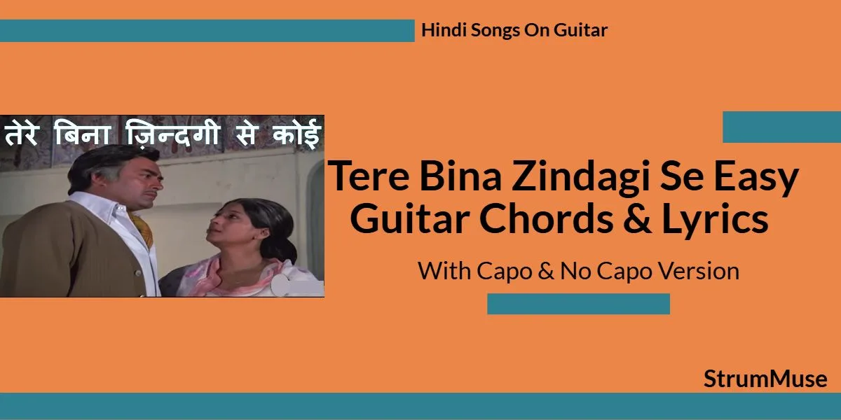 Tere Bina Zindagi Se Easy Guitar Chords & Lyrics | Capo, No Version & Fingerstyle Guide